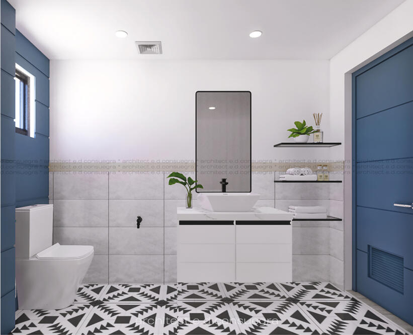 Pembo Makati Minimalist Interior Residence | Toilet and Bath