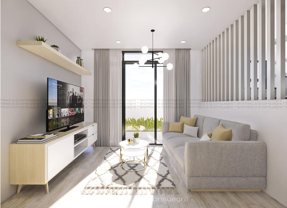 Pembo Makati Minimalist Interior Residence | Living Area