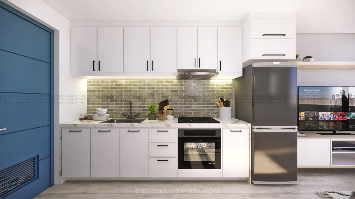 Pembo Makati Minimalist Interior Residence | Kitchen