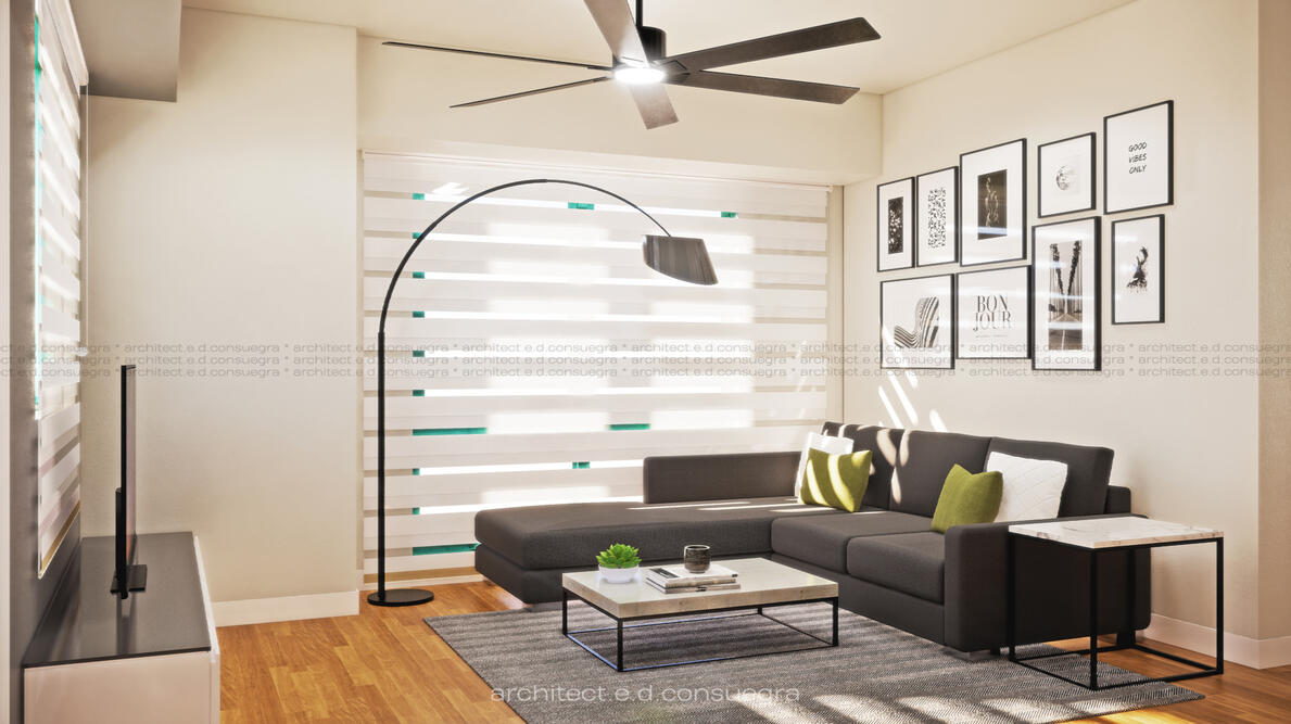 Tivoli Garden Industrial Interior Residence | Living Area